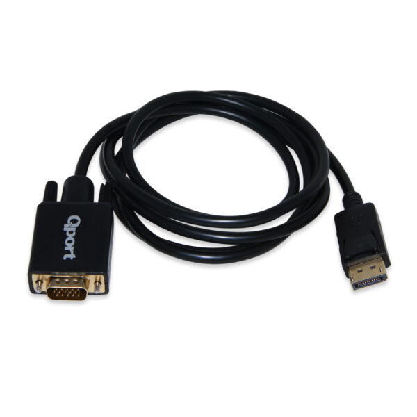 QPORT 1.8M DISPLAY TO VGA ÇEVİRİCİ KABLO (Q-DPV) - Görsel 3