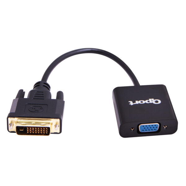QPORT DVI TO VGA 24+1  ÇEVİRİCİ (YENİ EKRAN KARTLARIYLA UYUMLU) (Q-VDV2) - Görsel 2