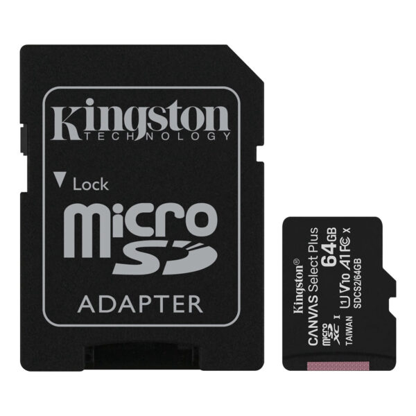 KINGSTON 64GB Class10 UHS-I SDXC Canvas Select Plus microSD Hafıza - Görsel 2