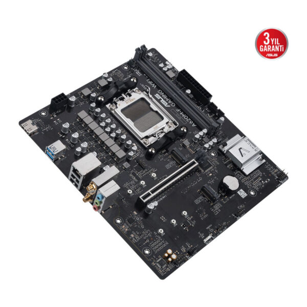 ASUS A620M-F GAMING WIFI AM5 DDR5 8000 HDMI 2xM2 WiFi6E+BT AURA RGB 2.5GLAN mATX - Görsel 8