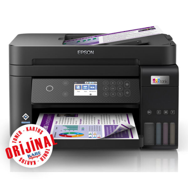 EPSON L6270 EcoTank WiFi, Eth.Dublex Yazıcı Tarayıcı,Fotokopi LCD A4 Direct Wi - Görsel 2
