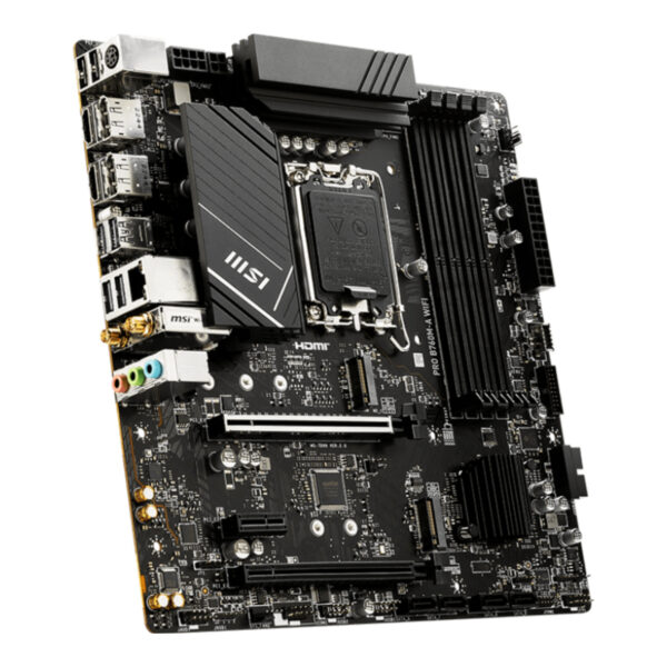 MSI PRO B760M-A WIFI SOKET 1700 DDR5 6800(OC) PCI-E M.2 USB3.2 HDMIDP 1X 2.5G LA - Görsel 4