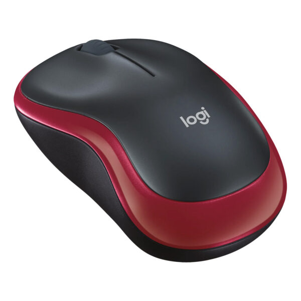 LOGITECH M185 Kırmızı-Gri Kablosuz Mouse - Görsel 4