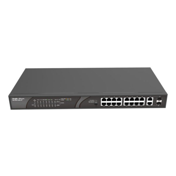 RUIJIE REYEE RG-ES118S-LP 16FE Port 120W Poe, 2GE SFP Uplink, 1GE Combo SFP - Görsel 2