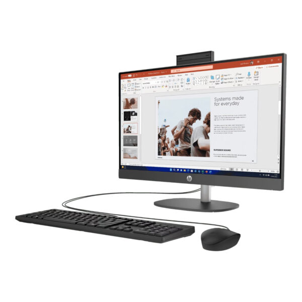 HP ProOne 240 G10 Siyah 23.8" i7-1355U 16GB 512SSD WiFi 6 FDOS  AIO PC - Görsel 4