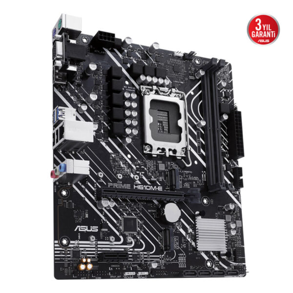ASUS PRIME H610M-E-CSM DDR5 Intel H610 LGA1700 5600 DP HDMI VGA Çift M2 USB3.2 A - Görsel 6
