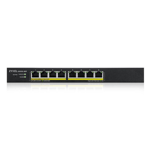 ZYXEL GS1915-8EP 8GE PoE Port (60W) Hybrid NebulaFlex Yönetilebilir Switch - Görsel 4