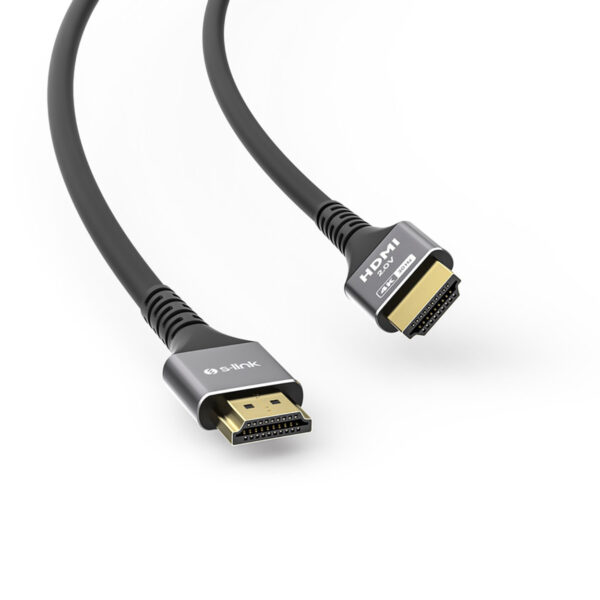 S-LINK SLX-HD4K10 19+1 HDMI to HDMI 10m Metal v2.0 4K (4096*2160) 30Hz Kablo - Görsel 4
