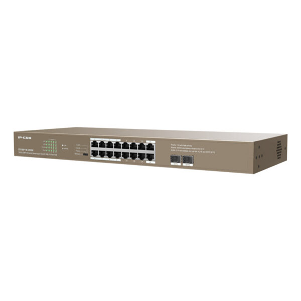 IP-COM G1118P-16-250W 16GE PoE Port (250W), 2xSFP Switch - Görsel 4