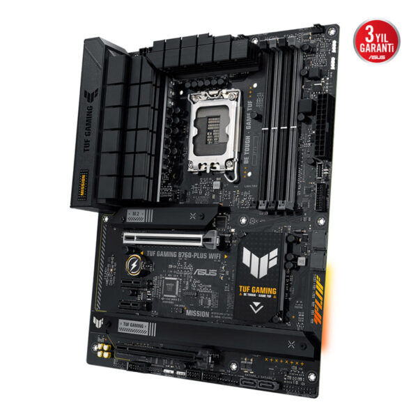 ASUS TUF GAMING B760-PLUS WIFI Intel B760 LGA1700 DDR5 7200 DP HDMI 3x M2 USB3.2 - Görsel 8