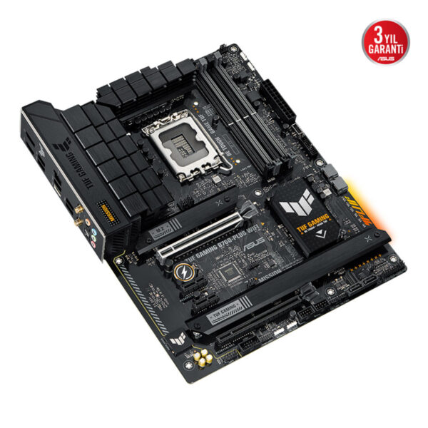 ASUS TUF GAMING B760-PLUS WIFI Intel B760 LGA1700 DDR5 7200 DP HDMI 3x M2 USB3.2 - Görsel 9