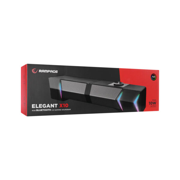 RAMPAGE Elegant X10 2.0 Bluetooth'lu Rms 3W*2 RGB Işıklı Multimedia Usb 5V 45dB - Görsel 4