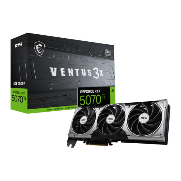 16 GB MSI RTX 5070TI VENTUS 3XOC RTX5070TI GDRR7 256B DX12 PCIE 5.0 X16 (3XDP 1X - Görsel 6