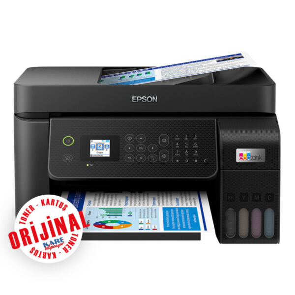 EPSON L5290 EcoTank LCD,Wi-Fi Direct,AirPrint,Lan,Faks,Tarayıcı,Fotokopi - Görsel 2