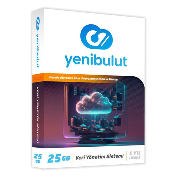 Yenibulut Veri Yönetim Yazılımı 25 GB 1 Yıl Lisans 1 Kullanıcı
