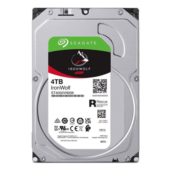 SEAGATE IRONWOLF 4 TB 5400RPM 256MB 7/24 1-8 Yuvalı Nas için - Görsel 2
