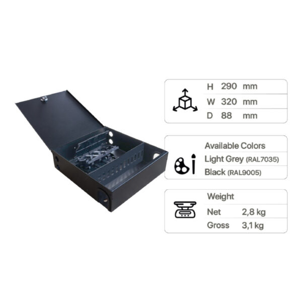 Erat Fiber 12 Port SC DX Small Duvar Tipi Fiber Panel