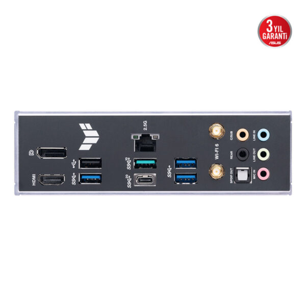 ASUS TUF GAMING B760-PLUS WIFI Intel B760 LGA1700 DDR5 7200 DP HDMI 3x M2 USB3.2 - Görsel 5