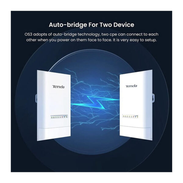 TENDA OS3-KIT 5Ghz 867Mbps 5km Point to Point Outdoor CPE (2'li Kit) - Görsel 2