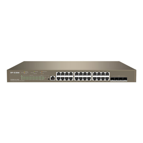 IP-COM G5328XP-24-410W 24GE PoE Port (370W), 4x10G SFP L3 Cloud Yönetilebilir SW - Görsel 2