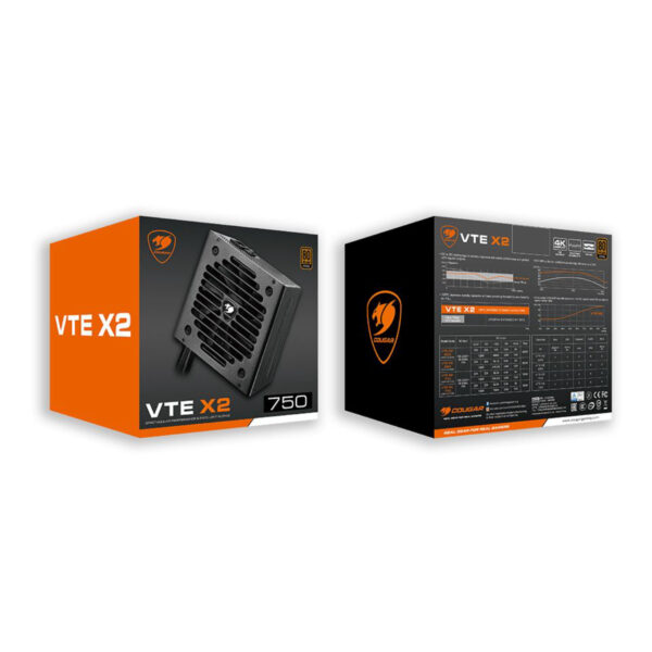 COUGAR VTE X2 750W Power Supply (80 Plus Bronze) - Görsel 4