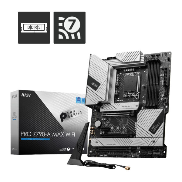 MSI PRO Z790-A MAX WIFI 1700 DDR5 7800MHZ(OC) PCI-E GEN5 M.2 USB3.2 DP HDMI ATX - Görsel 3