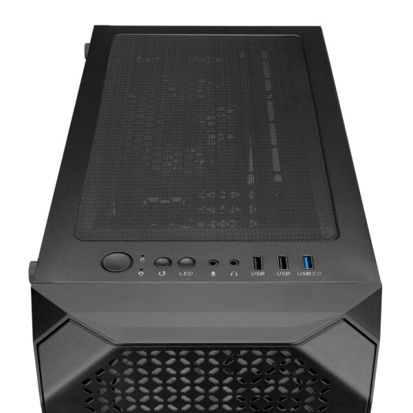 RAMPAGE ZUKO 600W 80+ BRONZE Siyah 4*14cm Rainbow Temperli Camlı ATX Mid-T Gamin - Görsel 3