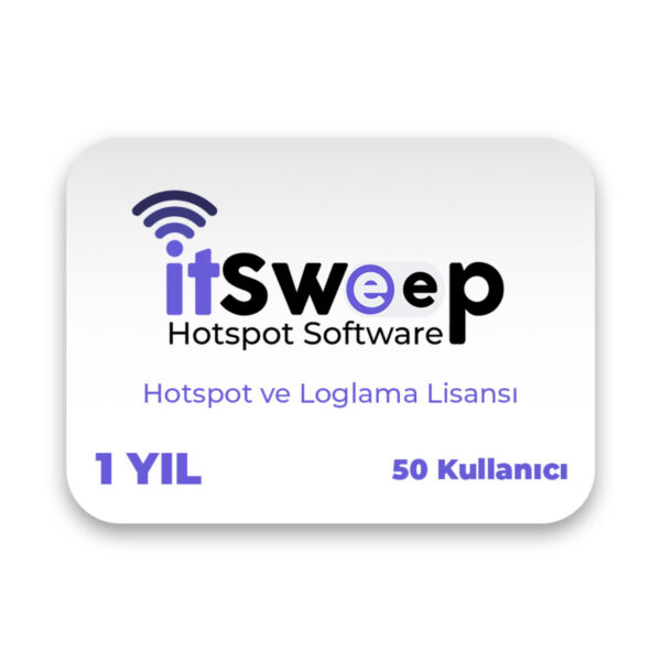 ITSWEEP HS1-50 Hotspot ve Loglama Lisansı - 1 Yıl (50 Kullanıcı)