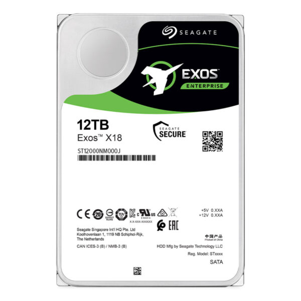 SEAGATE EXOS Enterprise 12 TB SATA X18 7200RPM 256MB - Görsel 3