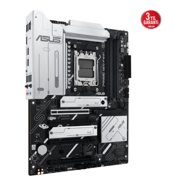 ASUS PRIME X870-P WIFI AMD X870 AM5 DDR5 8000 HDMI 2xUSB4 4x M2 USB3.2 WiFi 7 + - Görsel 2