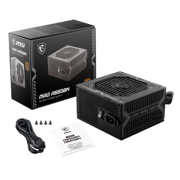 MSI PSU MAG A550BN 550W POWER SUPPLY - Görsel 6