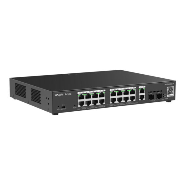 RUIJIE REYEE RG-ES220GS-P 16GE Port 250W Poe,2GE SFP, 2GE RJ45  Uplink Yönetile - Görsel 4