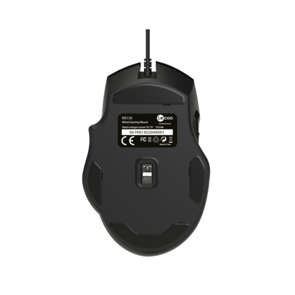 LENOVO LECOO MS130 SİYAH KABLOL RGB LED AYDINLATMALI 7200DPI MAKRO OYUNCU MOUSE - Görsel 5