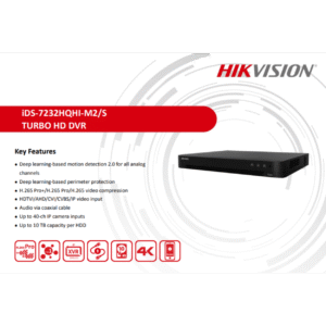 HIKVISION IDS-7232HQHI-M2/S  32 Kanal Hybrit Kayıt Cihazı ( AcuSense )