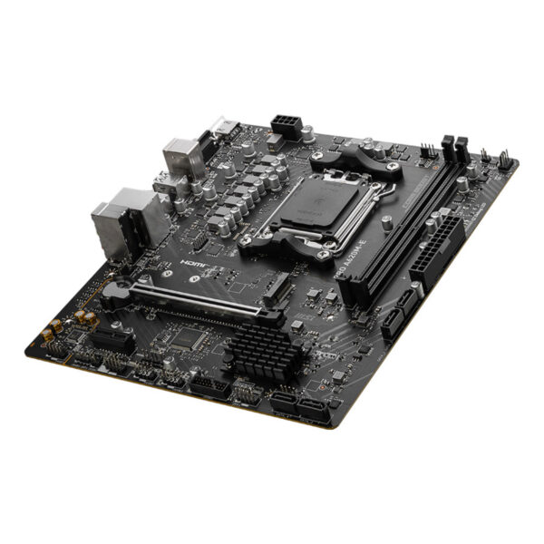 MSI PRO A620M-E AM5 DDR5 6800MHZ(OC) HDMI VGA M.2 USB3.2 mATX - Görsel 2