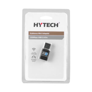 HYTECH HY-300N 2.4GHz 300Mbps(2T2R) 2dBi Dahili Antenli Usb Kablosuz Mini Adaptö