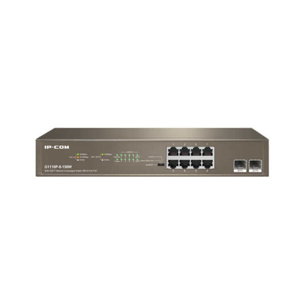 IP-COM G1110P-8-150W 8GE PoE Port (150W), 2xSFP Switch - Görsel 2