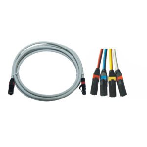 ERAT S/FTP CAT6A  1m 4x2x24# LS0H Patch Cord Gri