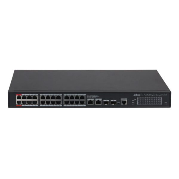 DAHUA S4228-24GT-360 28-Port Managed Desktop Gigabit Switch with 24-Port PoE - Görsel 2