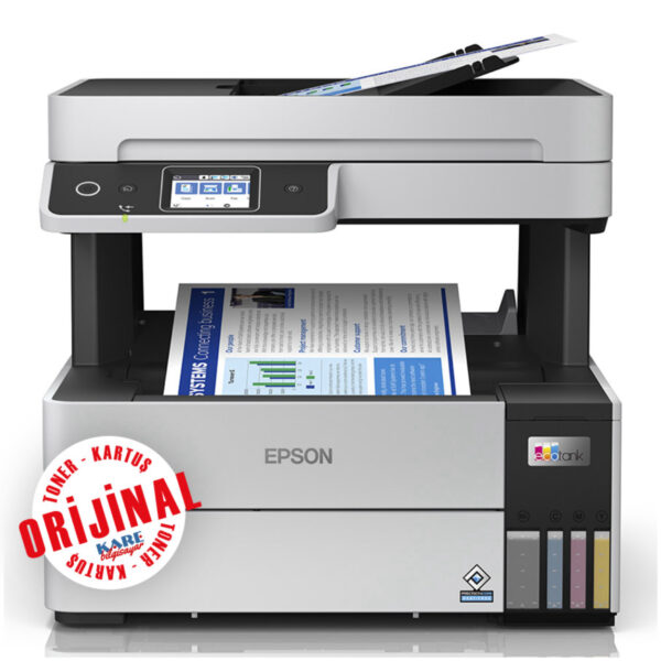 EPSON L6490  EcoTank WiFi, Eth.Dublex, Faks Yazıcı Tarayıcı,Fotokopi LCD A4 - Görsel 2
