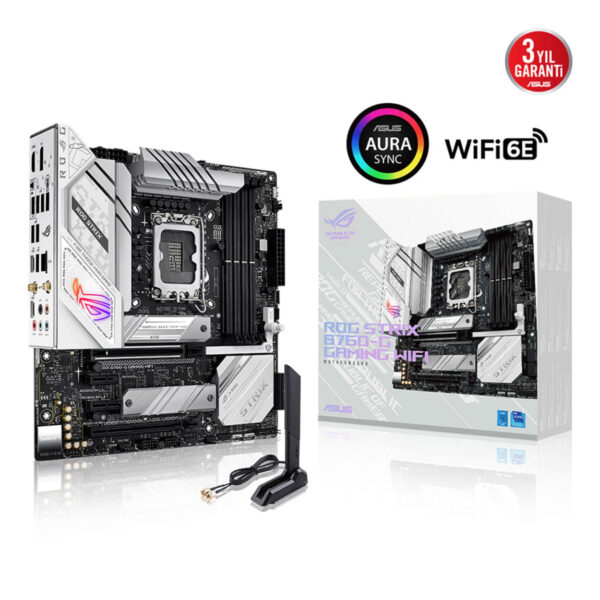ASUS ROG STRIX B760-G GAMING WIFI 1700P DDR5 SES GLAN DP/HDMI SATA3 USB3.2 mATX - Görsel 7