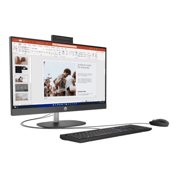 HP ProOne 240 G10 Siyah 23.8" i7-1355U 16GB 512SSD WiFi 6 FDOS  AIO PC - Görsel 2