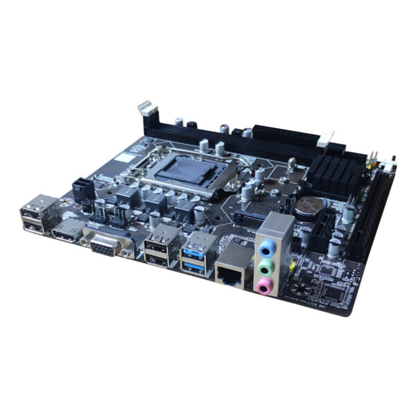 QUADRO H61-B75M1 DDR3 GLan VGA,HDMI 4x Sata3 M.Sata 16X PCIe 1155p USB 3.0 - Görsel 2