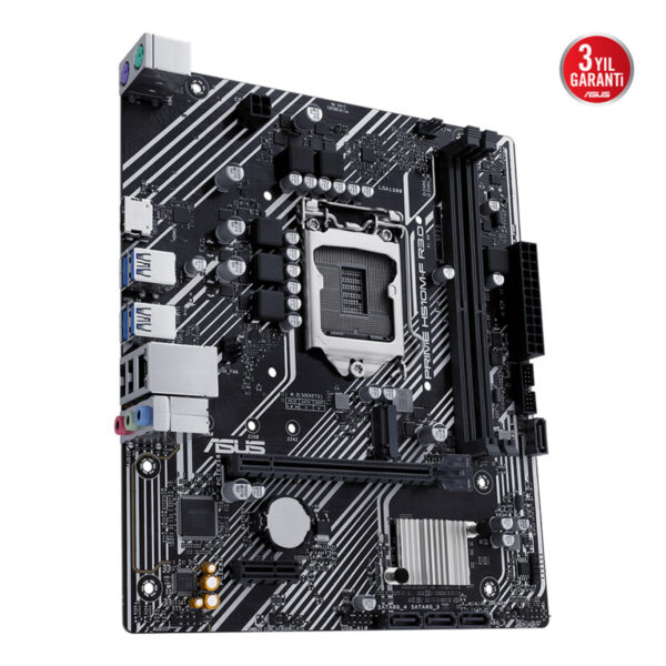 ASUS PRIME H510M-F R3.0 Intel H470 LGA1200 DDR4 3200 HDMI M2 USB3.2 mATX - Görsel 8