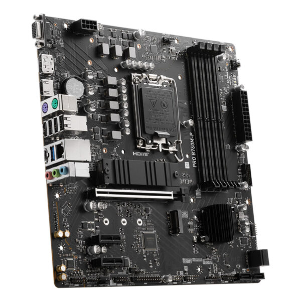 MSI PRO B760M-P SOKET 1700 DDR5 6800(OC) PCI-E ,M.2 USB3.2 HDMI,DP,VGA 1x 1G LAN - Görsel 4