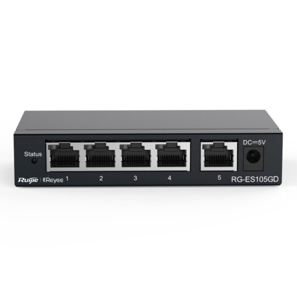 RUIJIE REYEE RG-ES105GD 5GE PORT Metal  Yönetilemez Switch