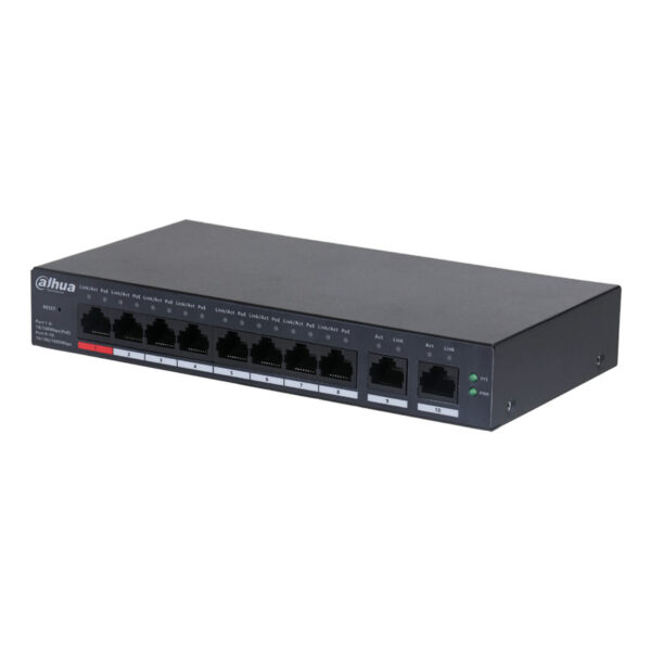 DAHUA CS4010-8ET-110 8FE PoE Port (110W) 2GE Uplink Cloud Managed Desktop Switch - Görsel 2
