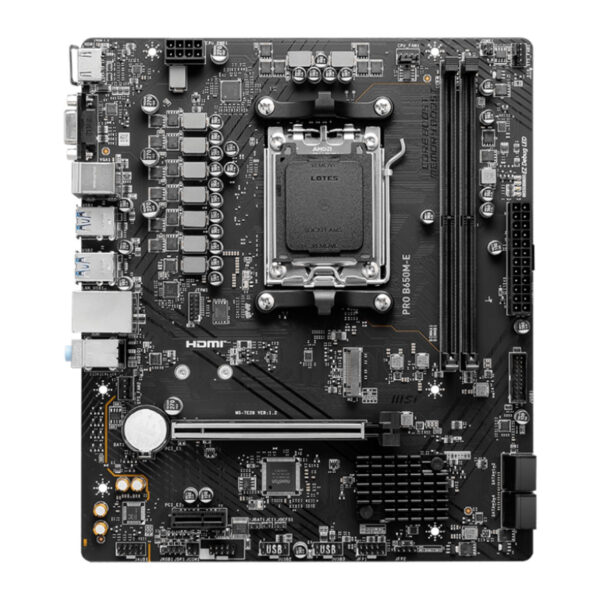 MSI MB PRO B650M-E AM5 DDR5 6800MHZ(OC) HDMI VGA M.2 USB3.2 2.5G LAN mATX - Görsel 4