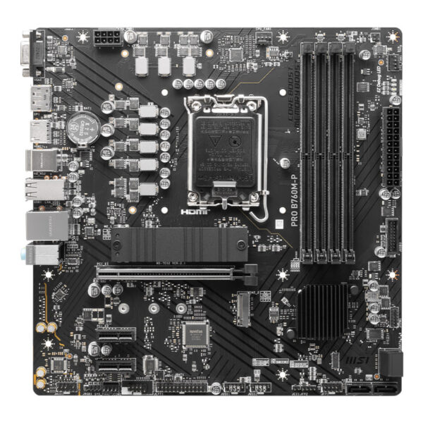 MSI PRO B760M-P SOKET 1700 DDR5 6800(OC) PCI-E ,M.2 USB3.2 HDMI,DP,VGA 1x 1G LAN - Görsel 5
