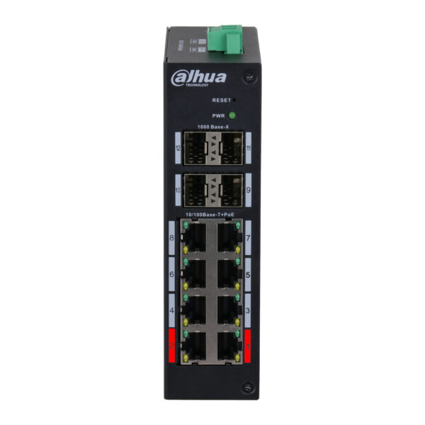 DAHUA HS4412-8ET-120 8 PORT 10/100 120W POE +4SFP YONETILEBILIR SWITCH - Görsel 3
